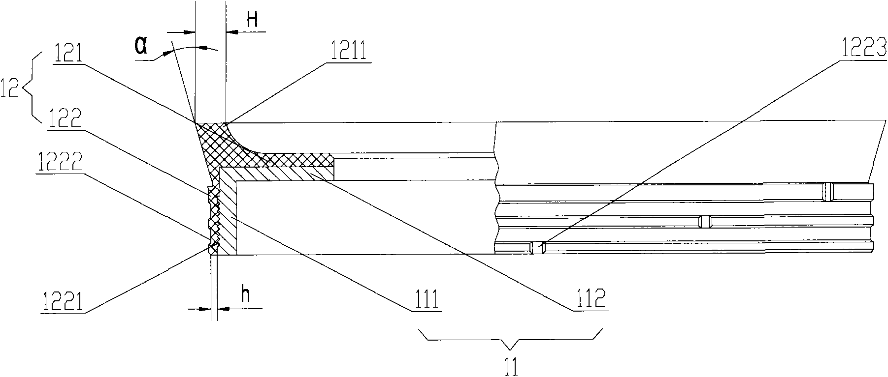 Concrete pumping equipment and piston body thereof