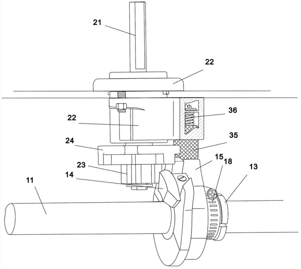 Advertising equipment capable of turning over on three sides