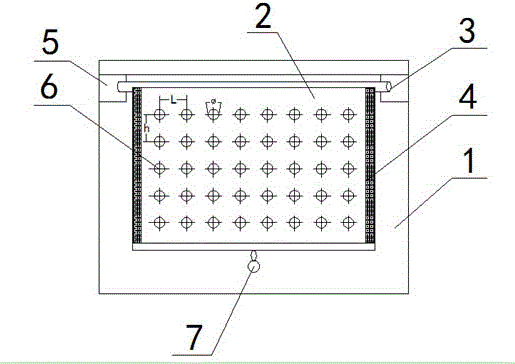 Curtain type projection screen