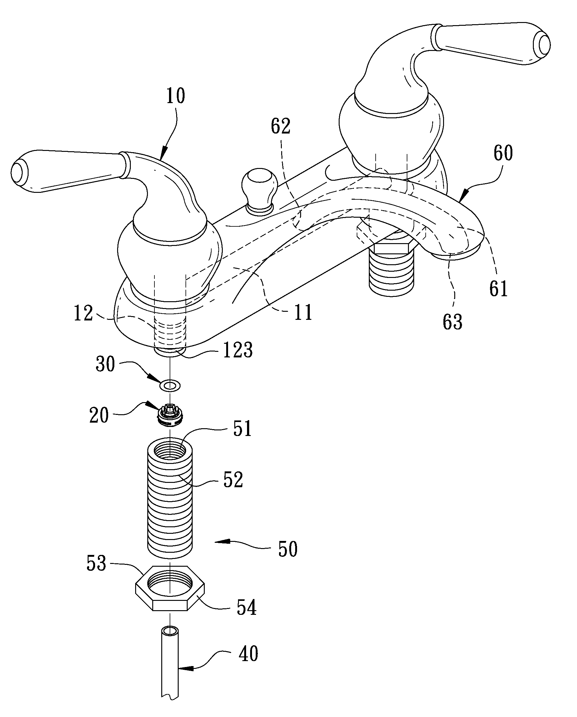 Quick release device for faucets