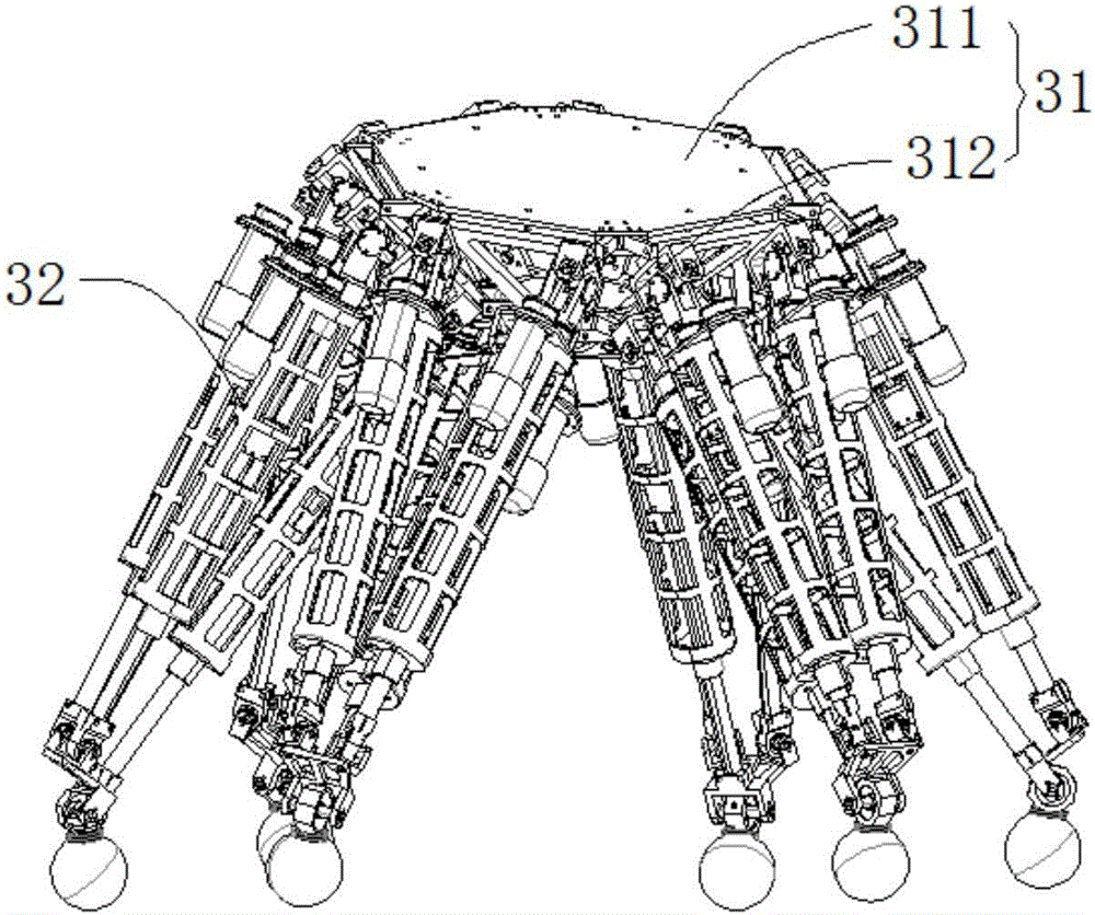 Intelligent polar-orbiting satellite antenna based on six-legged walking