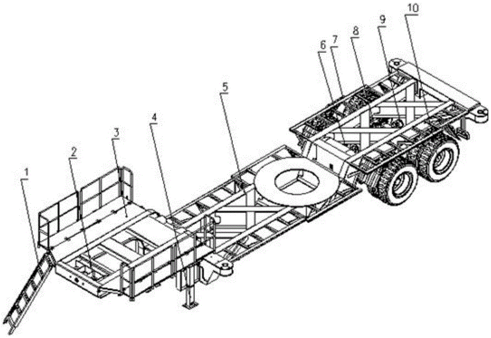 A special equipment semi-trailer chassis