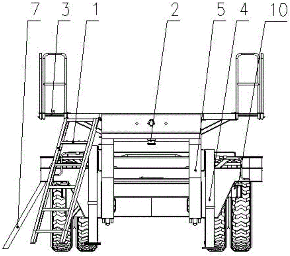 A special equipment semi-trailer chassis