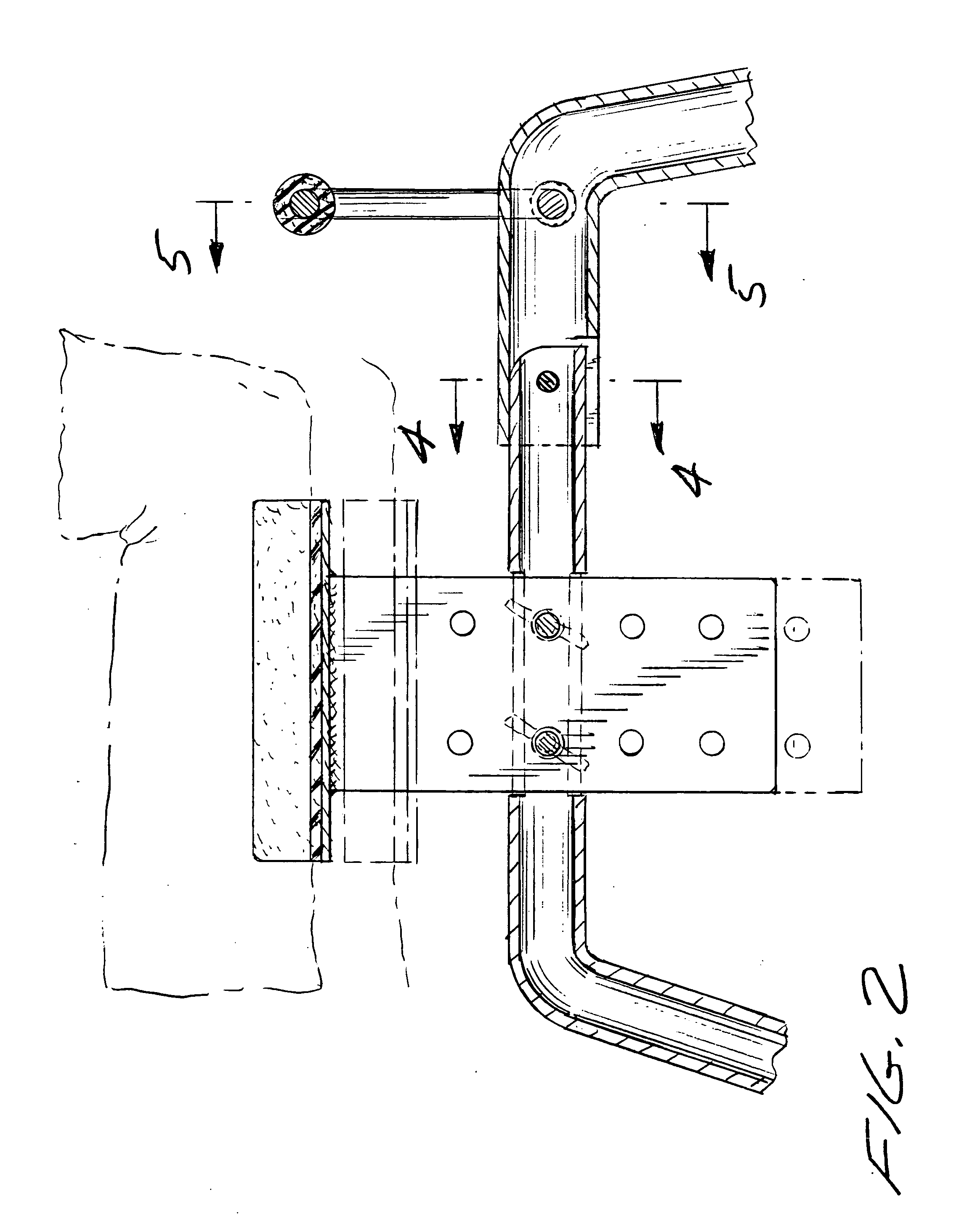 Collapsible walker for injured person