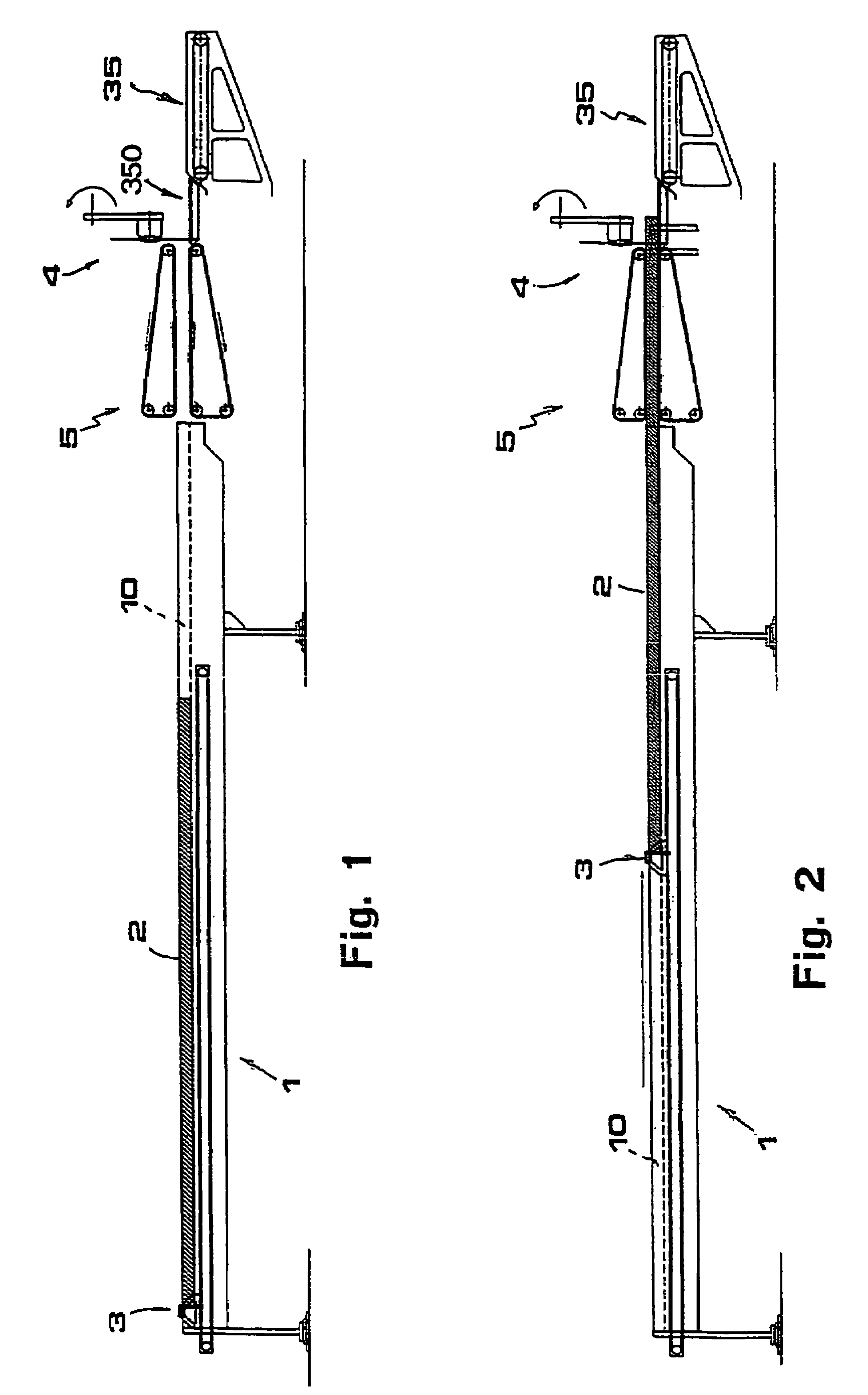 Apparatus for temporarily holding logs within cutting-off machines