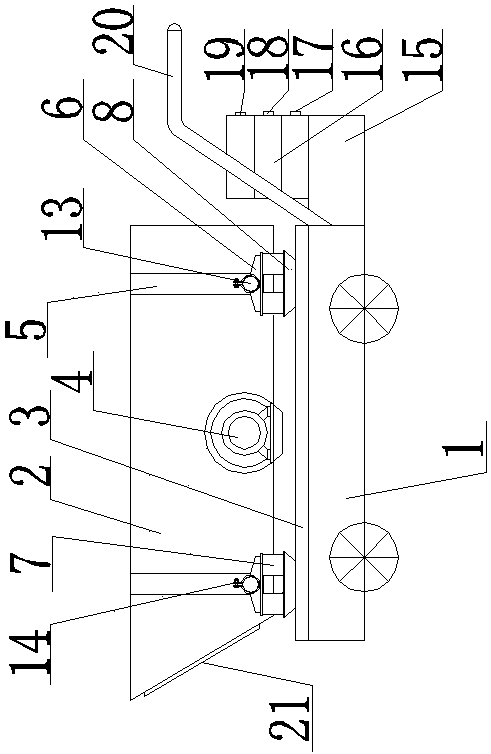 Small mortar transfer trolley