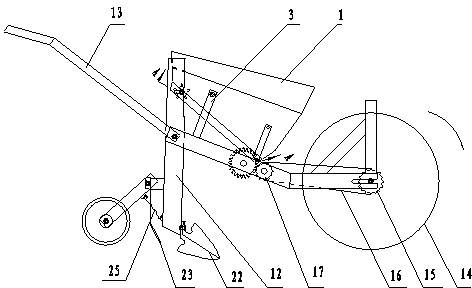 Chain-drum type precise dibbling machine