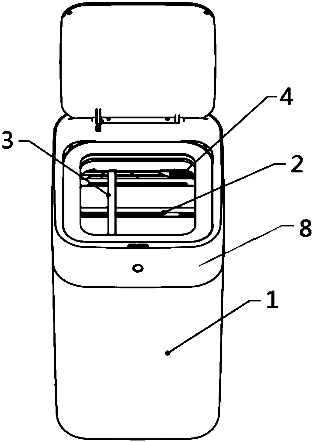 Garbage bag sealing mechanism and intelligent garbage can