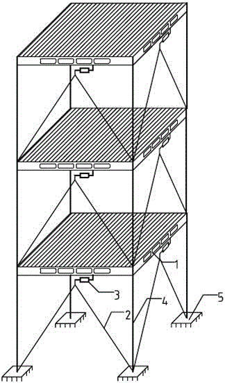 Seismic energy dissipation hollow floor structure system