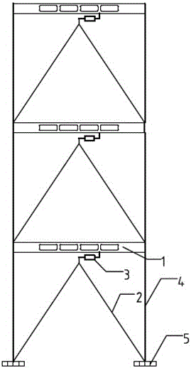 Seismic energy dissipation hollow floor structure system