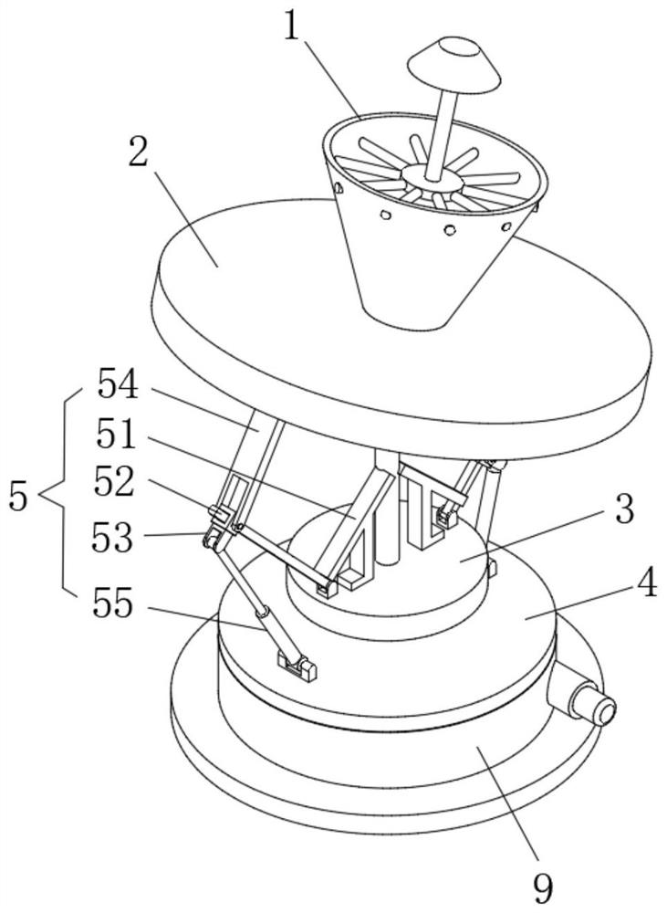 Multi-angle adjustable mounting chassis for communication antenna