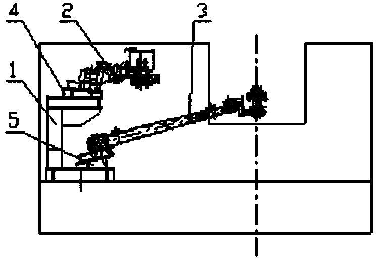 A device for unblocking holes of calcium carbide furnace