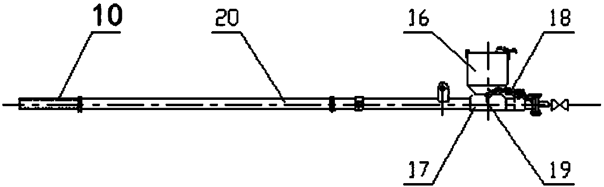 A device for unblocking holes of calcium carbide furnace