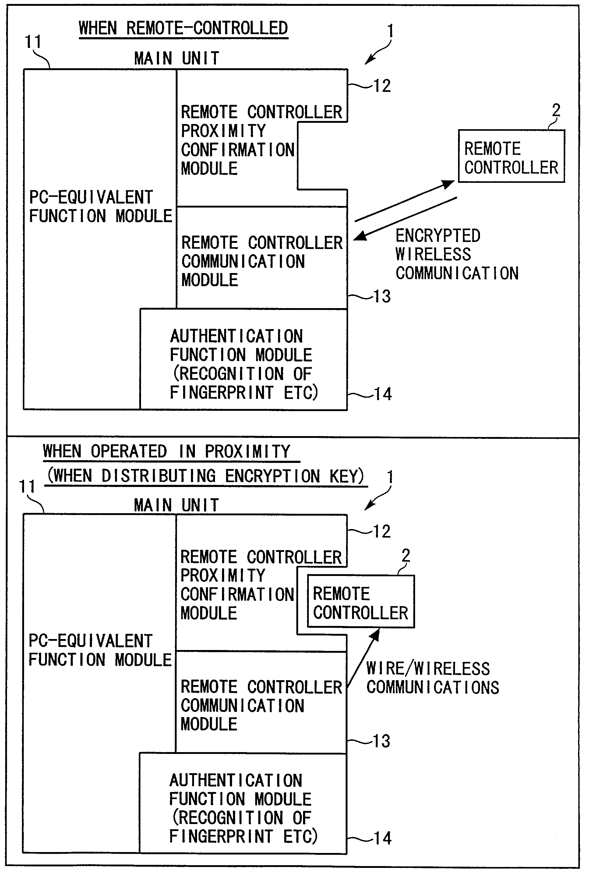 Key information issuing device, wireless operation device, and program