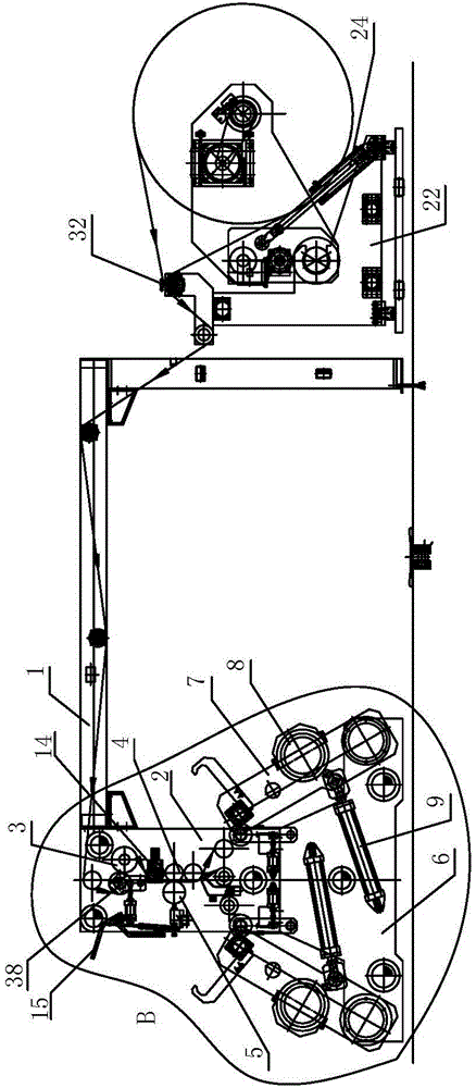 Gantry type large-diameter paper dividing and cutting machine