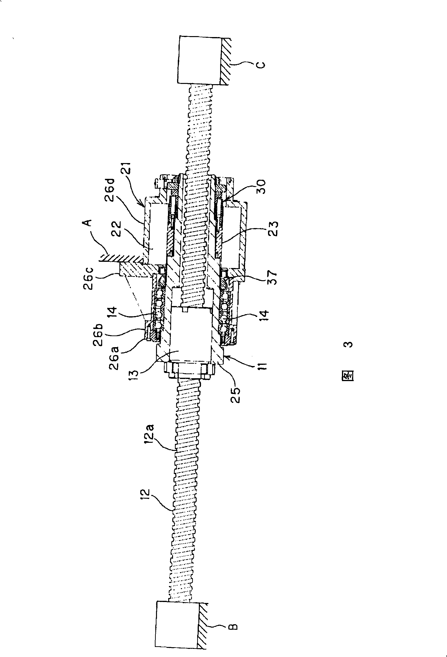 Hollow motor drive device