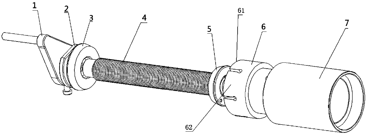 Linkage type step hole inner expansion mandrel clamp used for numerically controlled lathe