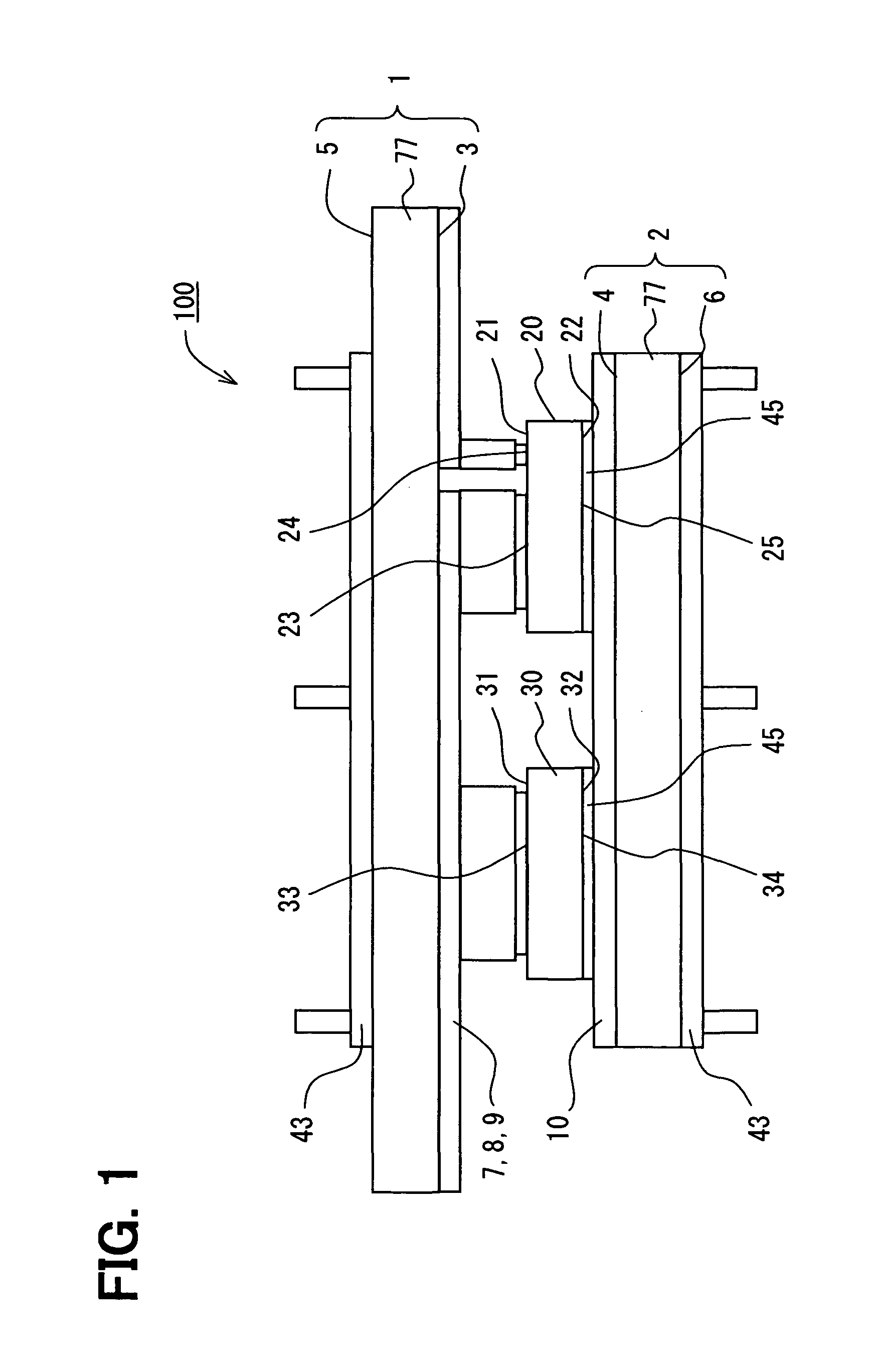 Power electronic package having two substrates with multiple semiconductor chips and electronic components