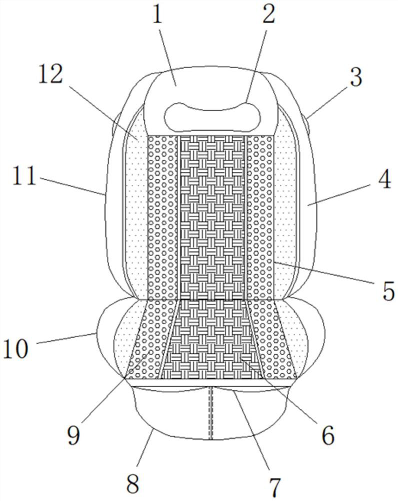 Automobile seat cushion with heating function