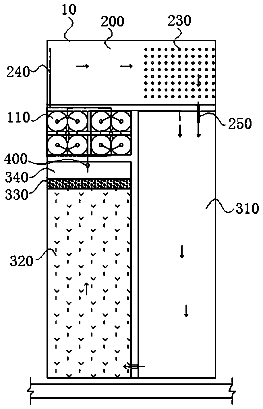 Recirculating aquaculture system in intensive pond