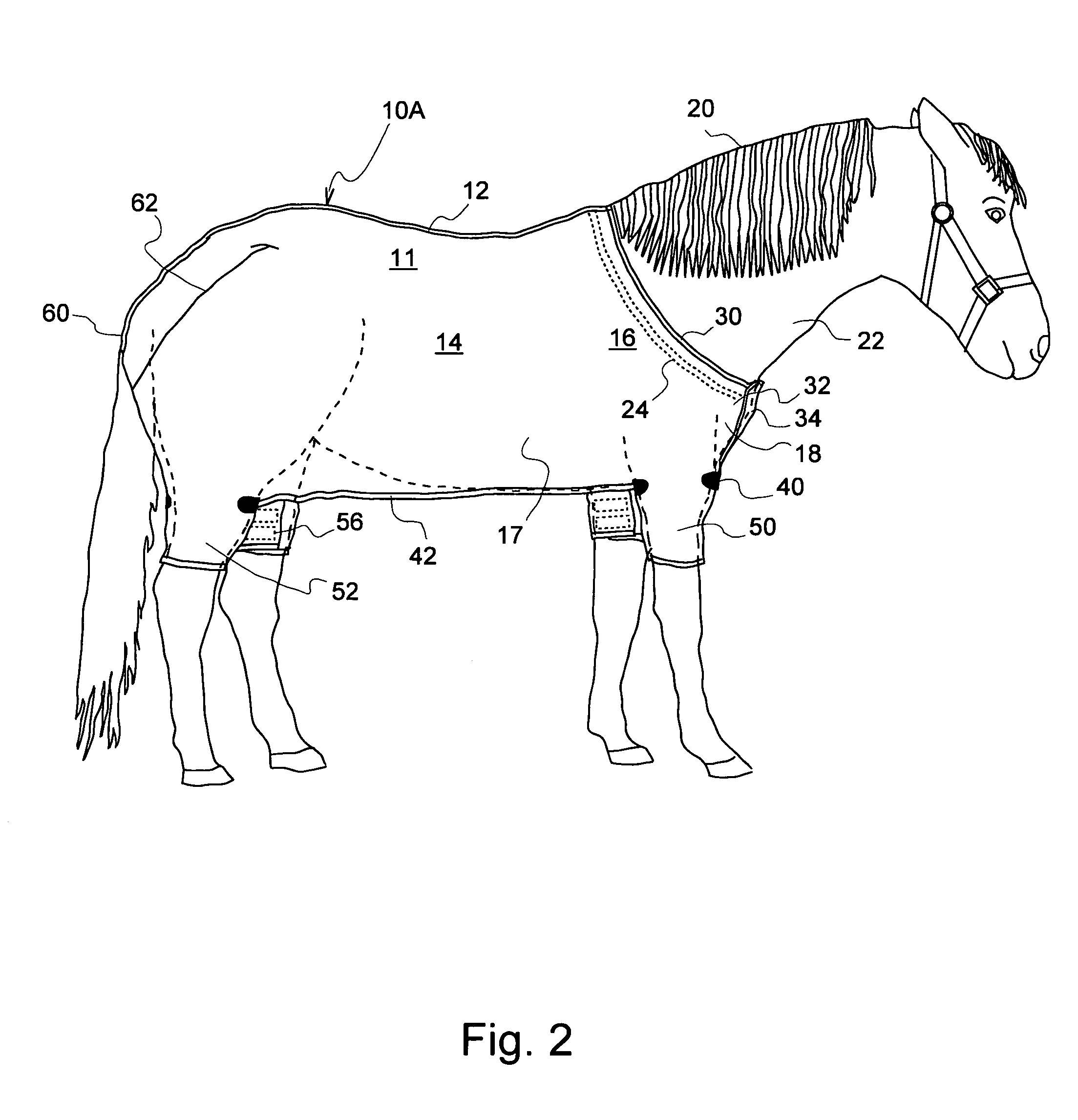 Body blanket for hoofed and domesticated animals