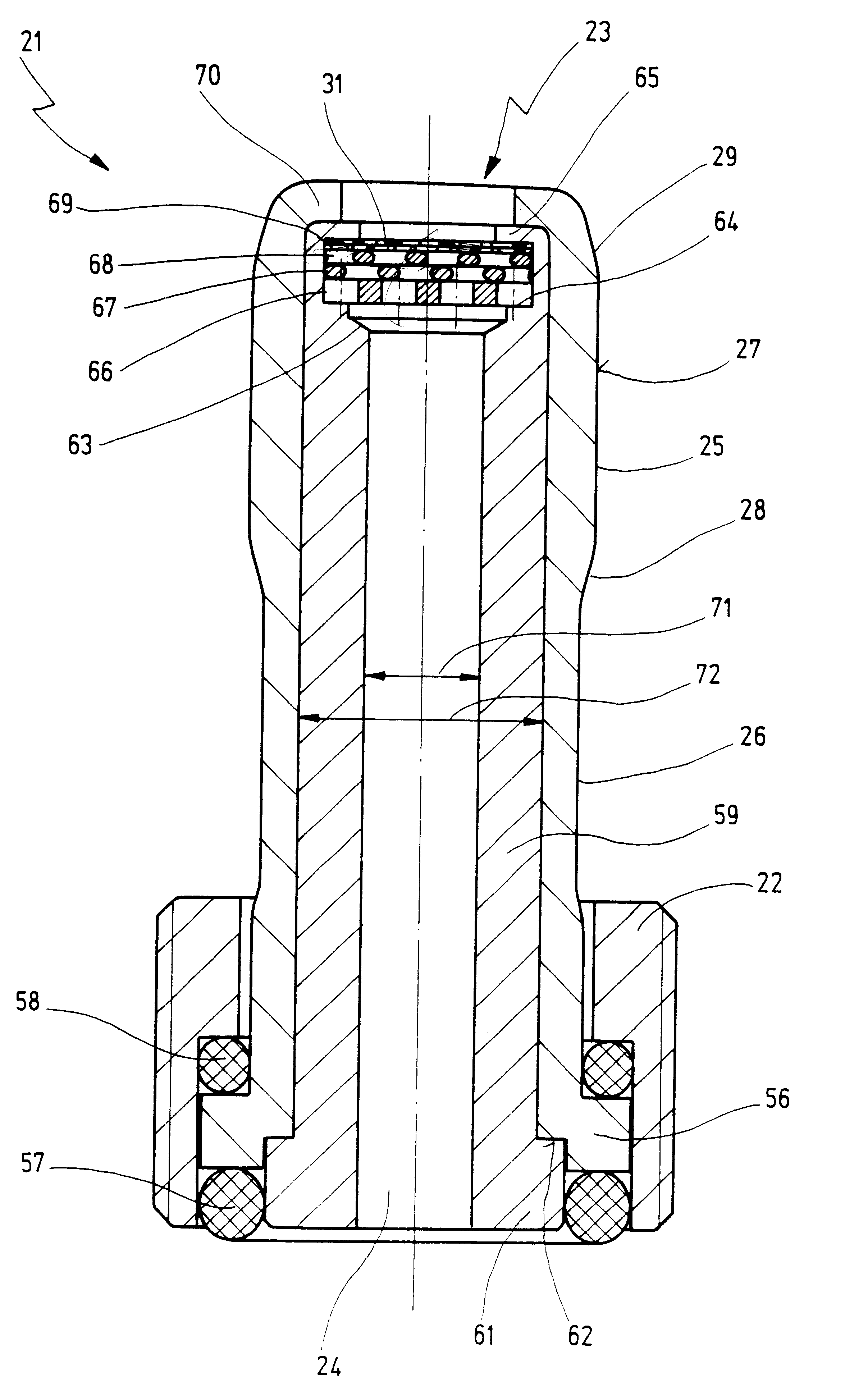 Tool holder with coolant tube