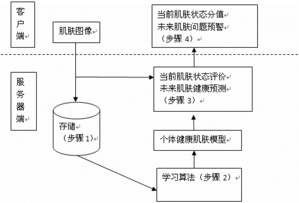 Intelligent skin health monitoring and pre-diagnosis method based on optics