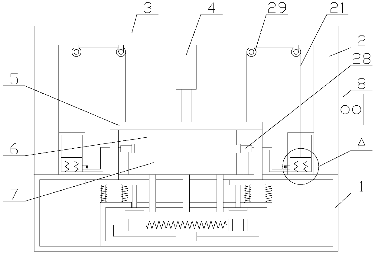 Compression molding system with heat dissipating function