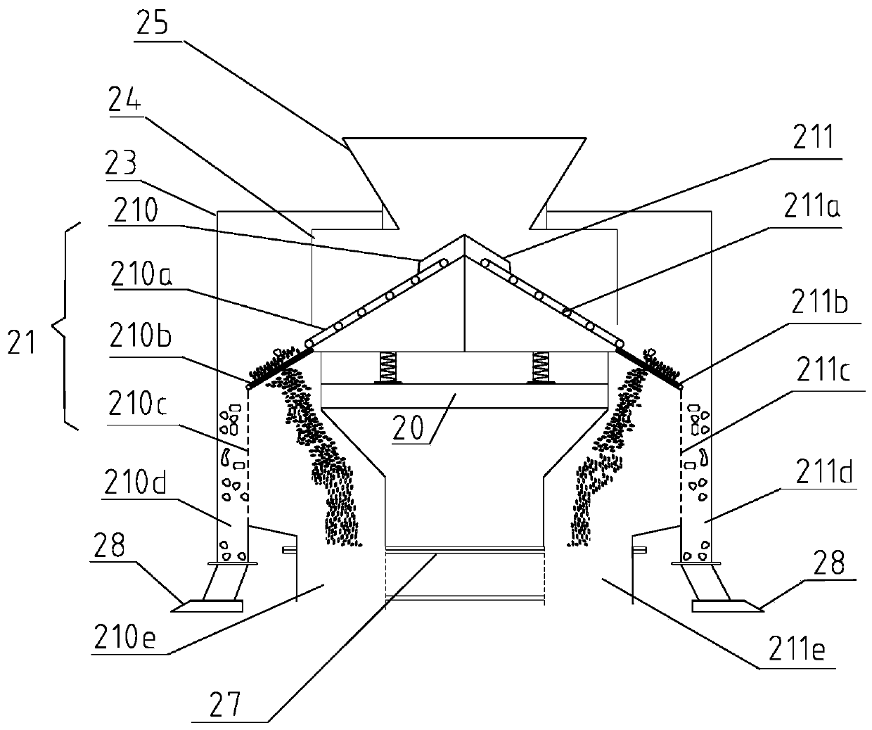 A kind of shavings sorting device and sorting method thereof