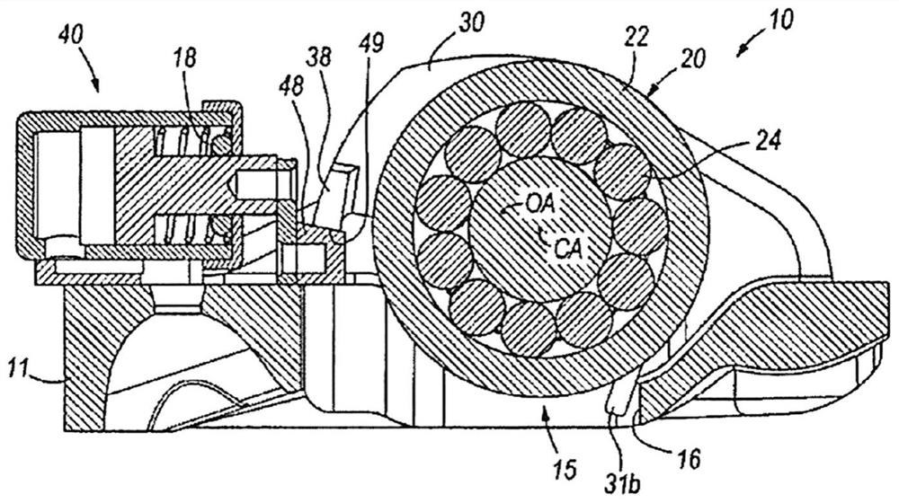 Finger follower for lobe switching and single source lost motion