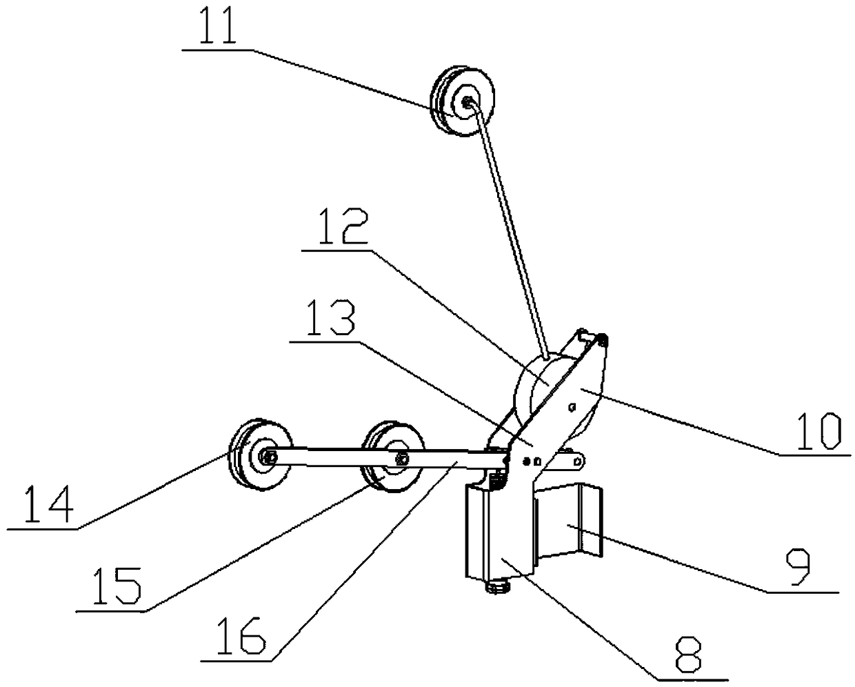 A device and method for merging cable core wires