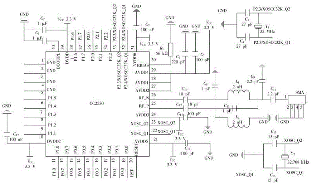 System and method for wireless networking of module inside robot