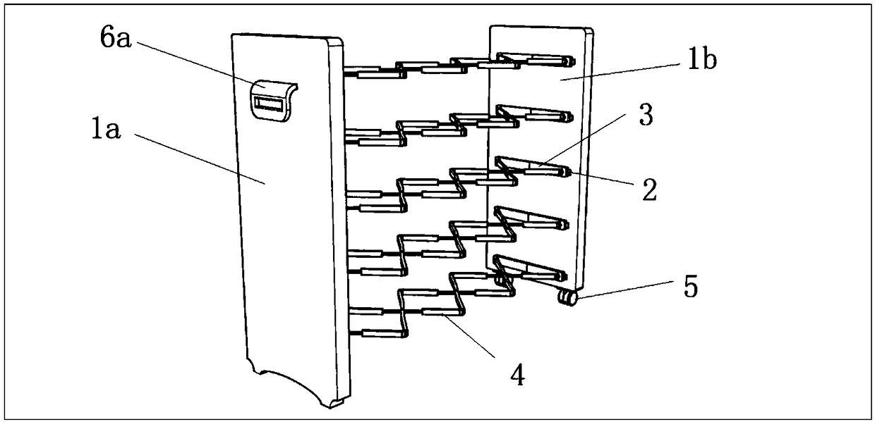 A portable folding shoe rack