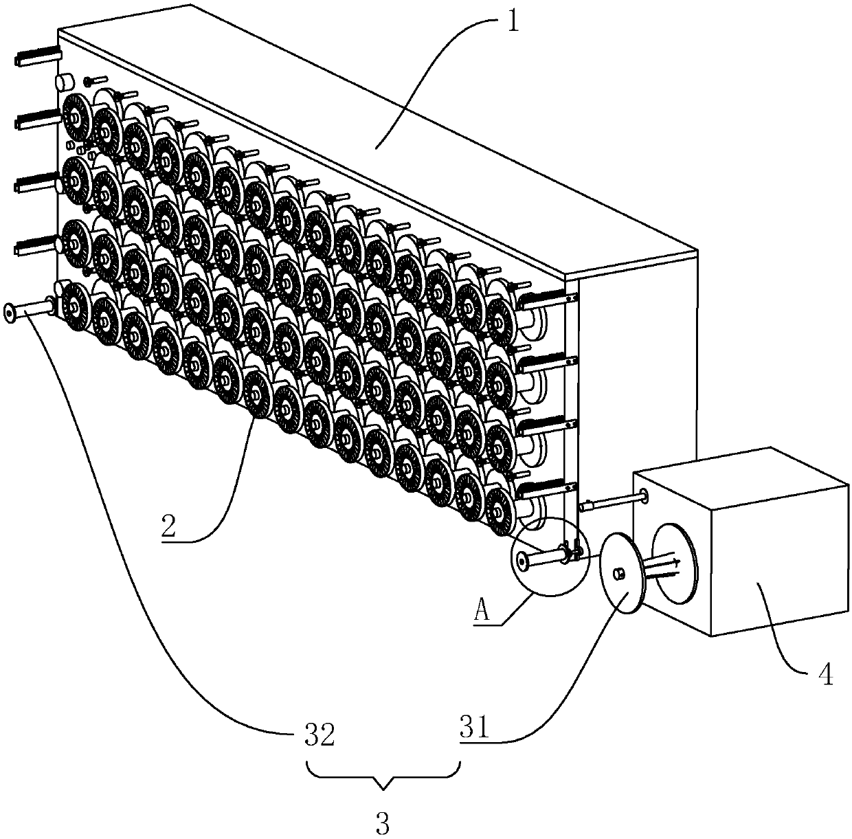 Monofilament winding device