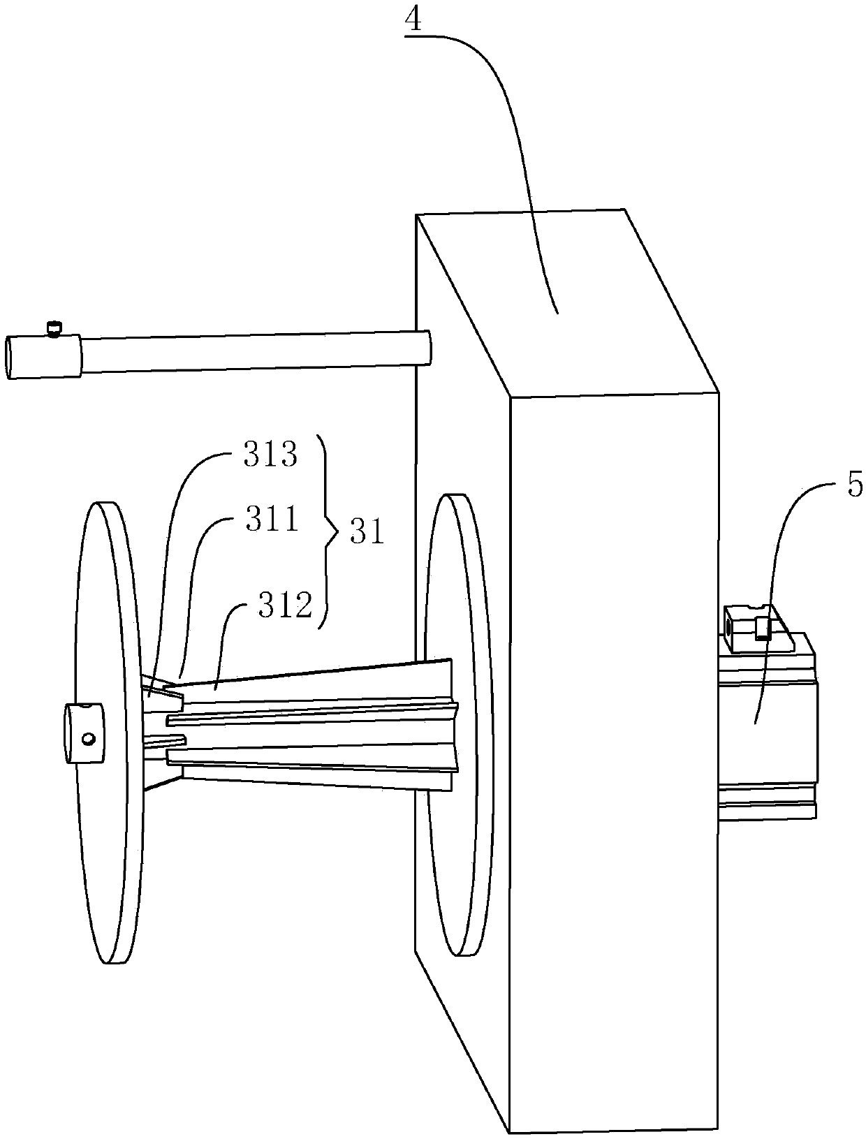 Monofilament winding device