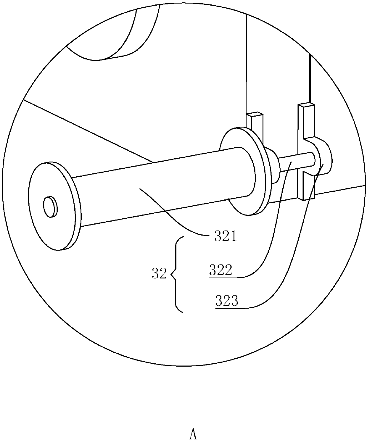 Monofilament winding device