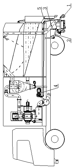 Linkage type high-pressure cleaning suction device