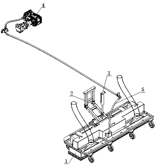 Linkage type high-pressure cleaning suction device