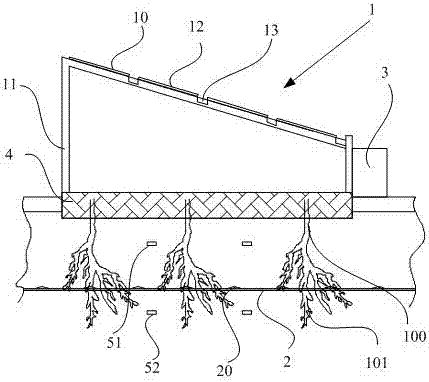 Drip irrigation and water supply agricultural greenhouse system and greenhouse planting method