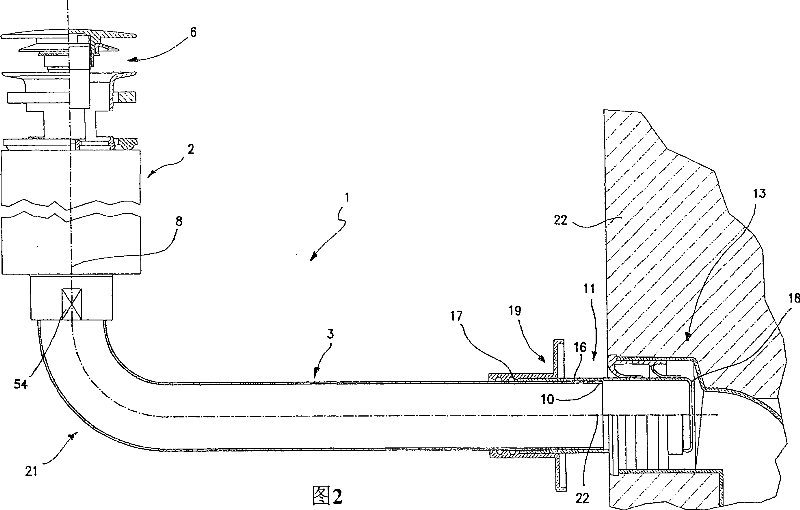 Discharge siphon for sanitary equipment and corresponding installation procedure