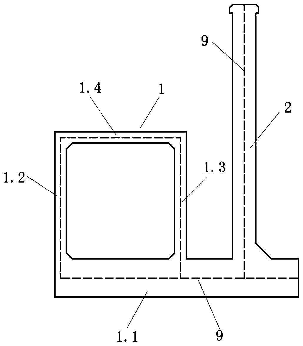 Electric power pipe rack and anti-flooding wall co-building structure and construction method thereof