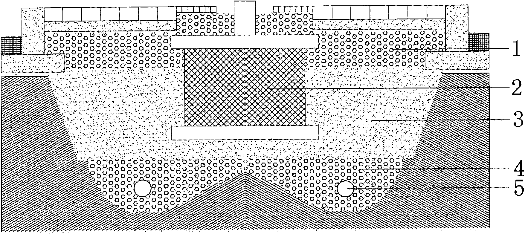 Method for improving urban degraded soil in coastal regions by constructing artificial section