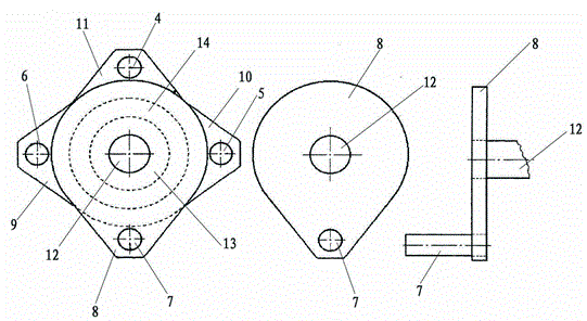 Continuously variable transmission for storing disc with radial-adjusted long holes on torque and speed in levers