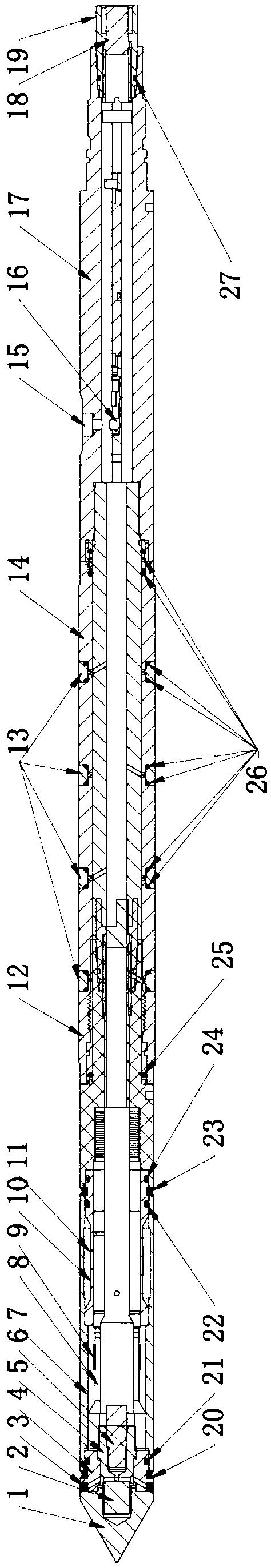 Special static contact probe for hydrate reservoirs