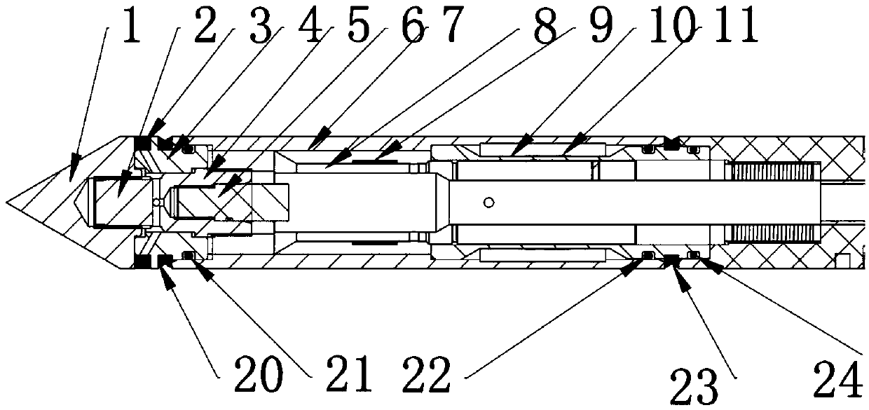 Special static contact probe for hydrate reservoirs