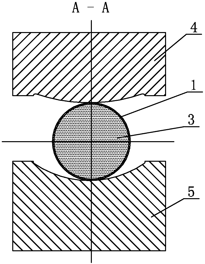 A kind of hollow blade viscoelastic plastic soft mold internal pressure forming method and forming device