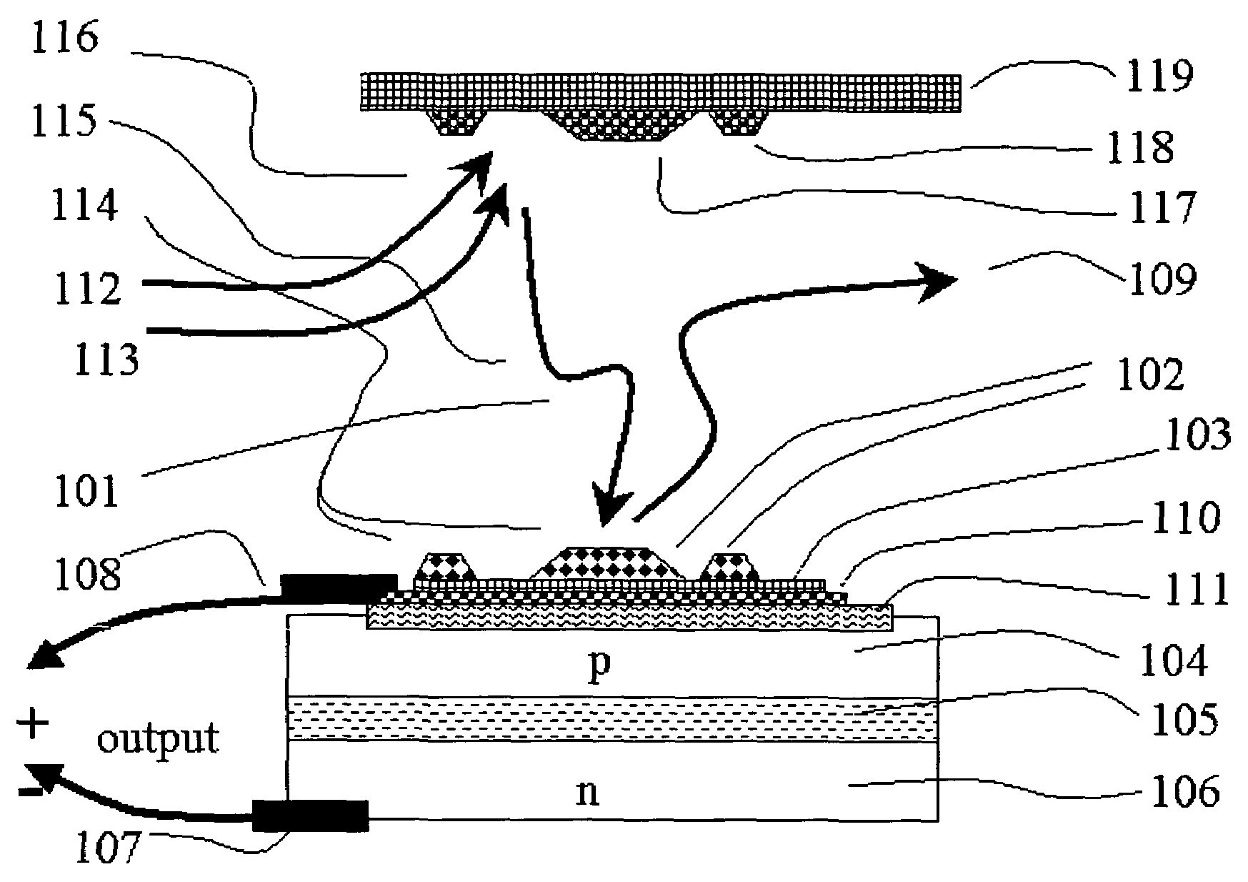 Gas specie electron-jump chemical energy converter