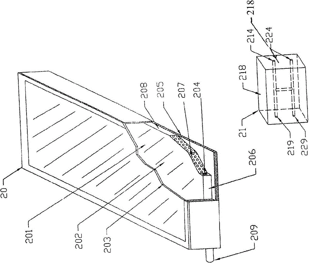 Insulating glass style solar heat collector and building using solar energy for heating and cooling employing same