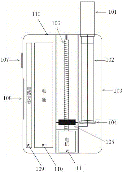 Electronic smoking device based on health management control technology