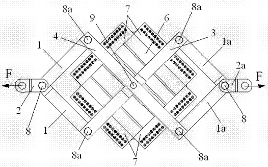 Stiffened plate shear test loading device